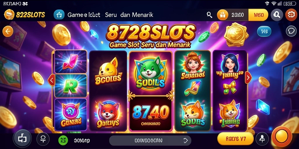 Screenshot gameplay 8728SLOTS menunjukkan pengalaman bermain yang seru.
