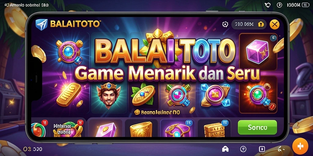 Tampilan gameplay Slot BALAITOTO yang menarik dan penuh warna.