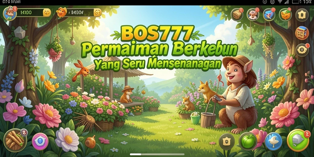 Screenshot gameplay <strong>BOS777</strong> menampilkan pengalaman berkebun yang mengasyikkan.