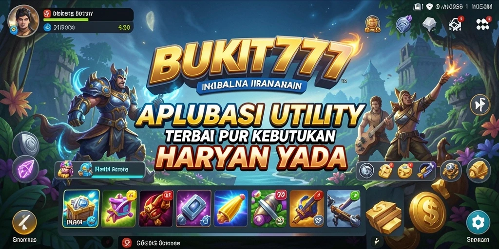Tampilan antarmuka utama aplikasi BUKIT777 yang user-friendly.