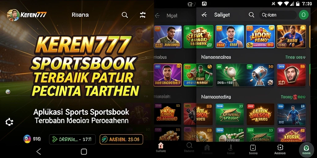 Tampilan menarik dari gameplay taruhan olahraga di KEREN777.
