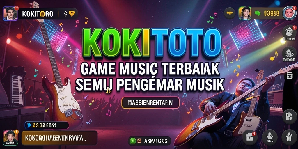 Tampilan gameplay <strong>KOKITOTO</strong> dengan berbagai alat musik yang menarik.