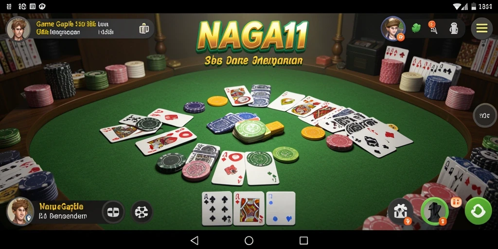 Tampilan gameplay NAGA11 yang menarik dan penuh strategi Gaple.