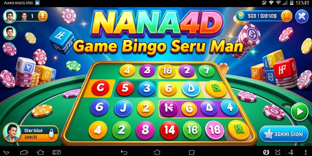 Gameplay seru dan interaktif dalam NANA4D Bingo.