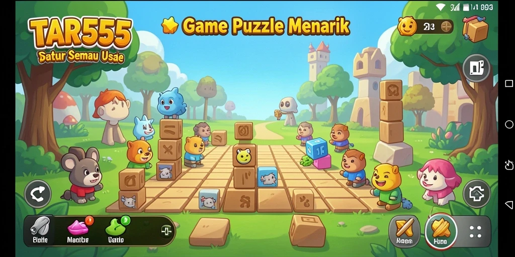 Tampilan gameplay TAR555 dengan tantangan Puzzle yang menyenangkan.