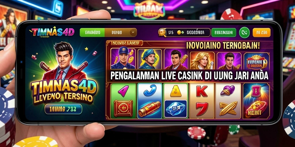 Tampilan antarmuka gameplay Live Casino TIMNAS4D yang menarik dan interaktif.